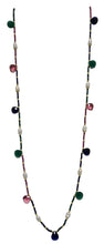 Carica l'immagine nel visualizzatore di Gallery, Collana di perle con cristalli multicolore