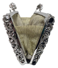 Load image into Gallery viewer, Clutch bags in metallo rh rivestita di strass | L'OFFICIEL Leather