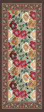 Carica l'immagine nel visualizzatore di Gallery, Sciarpa in Seta 70x190 Fiori su Fondo Salvia – Made in Italy