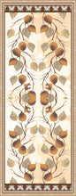 Charger l'image dans la galerie, Sciarpa in seta 70x190 cm motivo foglie d'autunno L'OFFICIEL Made in Italy Art. 77395