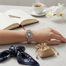 Load image into Gallery viewer, Orologio Gioiello Donna Rosa – Cassa Arabesque Strass
