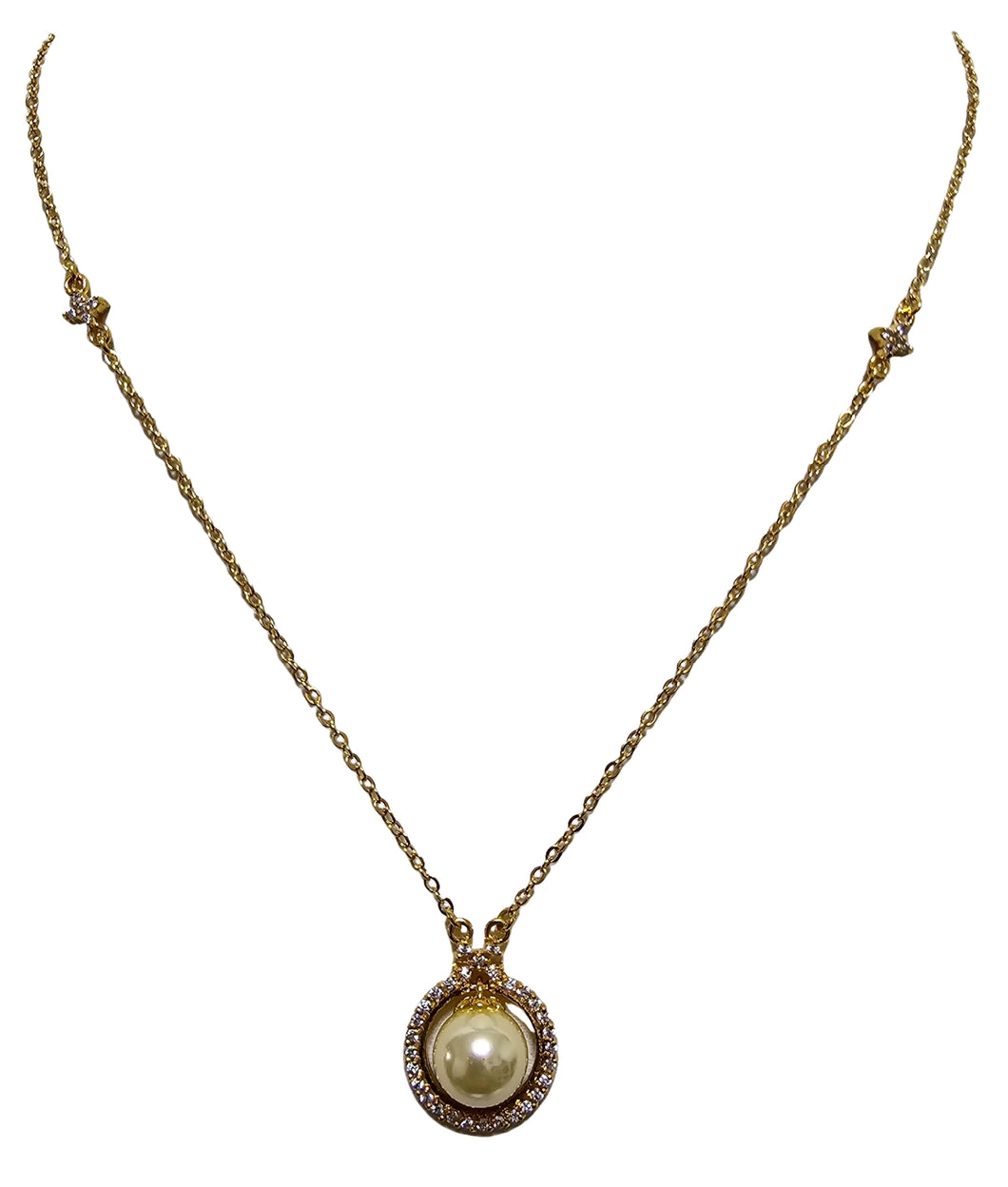 Collana oro con perle