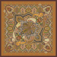 Silk scarf 110*110 multicolored background