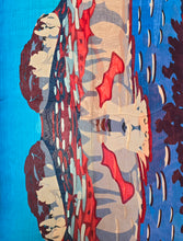 Charger l&#39;image dans la galerie, Écharpe en soie 110*110 fond multicolore
