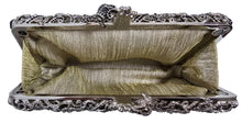 Carica l&#39;immagine nel visualizzatore di Gallery, Clutch bags in metallo rh rivestita di strass
