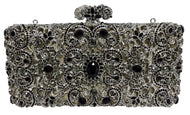 Clutch bags in metallo rh rivestita di strass