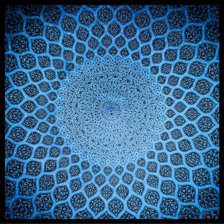 Foulard seta 90*90 seta blu