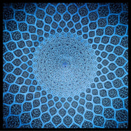 Foulard seta 90*90 seta blu