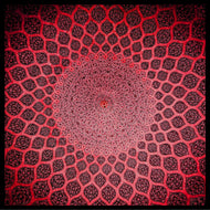 Foulard seta 90*90 seta red