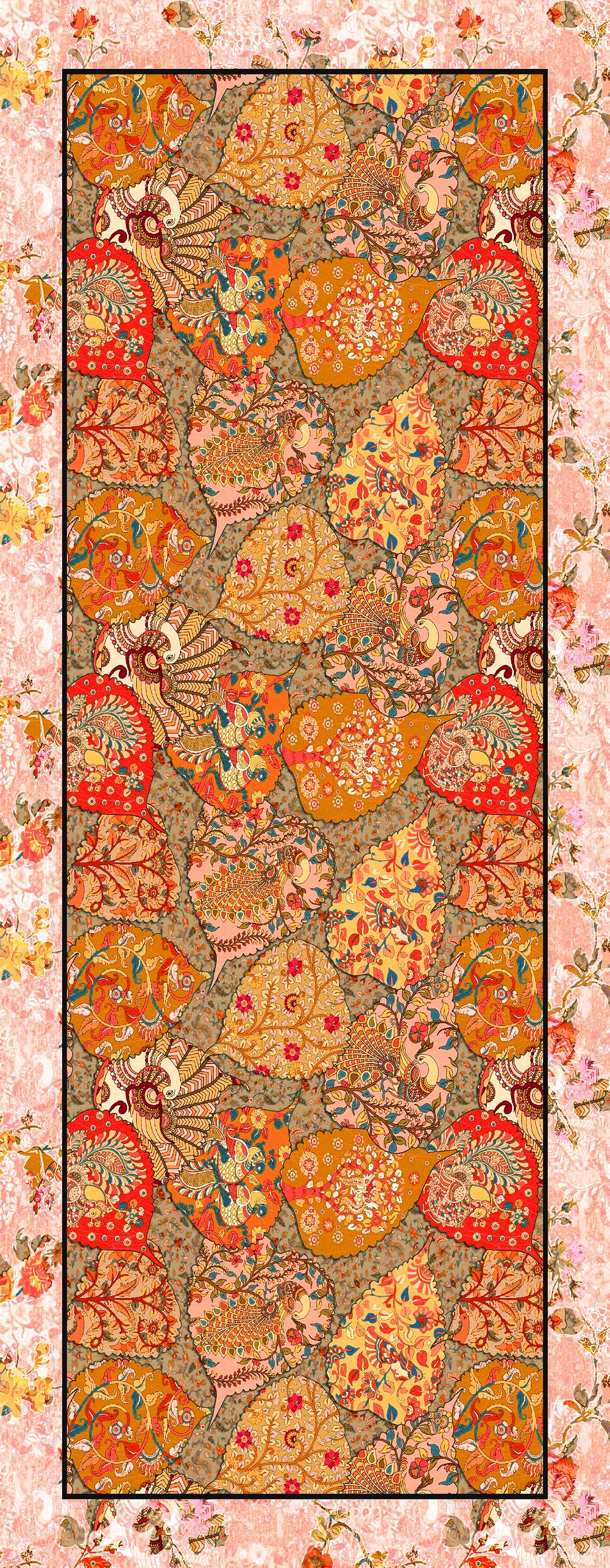 Sciarpa 70*180 seta colore pastello