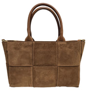 Borsa di pelle camoscio moro