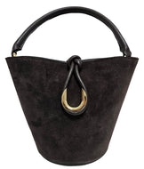 Borsa di pelle camoscio t.moro