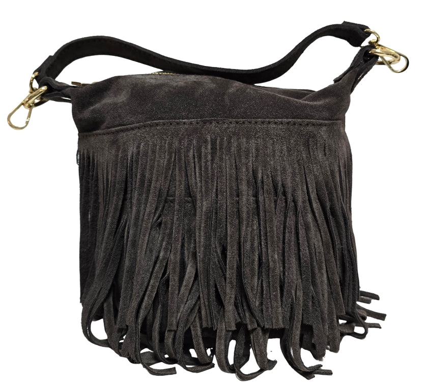 Borsa di pelle camoscio taope