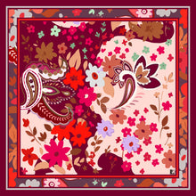 Carica l'immagine nel visualizzatore di Gallery, Foulard seta 90*90 seta ruby
