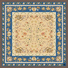 Load image into Gallery viewer, Foulard seta 90*90 seta blu
