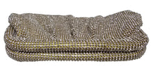 Carica l'immagine nel visualizzatore di Gallery, Pochette colore oro da sera con strass
