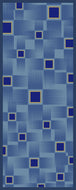 Sciarpa Seta 70x190 Geometrica Blu e Oro – Pura Seta Made in Italy | L'Officiel