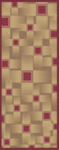 Carica l'immagine nel visualizzatore di Gallery, Sciarpa in Seta Geometrica Bordeaux/Oro
