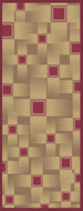 Sciarpa Seta 70x190 Geometrica Bordeaux e Oro – Pura Seta Made in Italy | L'Officiel