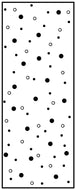 Sciarpa in seta 100% Made in Italy a pois bianchi su fondo nero, Art. 77337, 70x190 cm - L'OFFICIEL