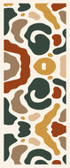 Sciarpa Seta 70x190 Astratta Verde e Terracotta – Pura Seta Made in Italy | L'Officiel