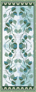Sciarpa Seta 70x190 Foglie d'Autunno Azzurro e Verde – Pura Seta Made in Italy | L'Officiel
