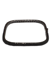 Carica l'immagine nel visualizzatore di Gallery, Bracciale brunito pavé zirconi bianchi - Gioiello Made in Italy
