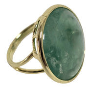 Anello oro pietra verde